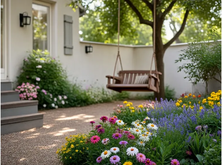 Giardino con giochi