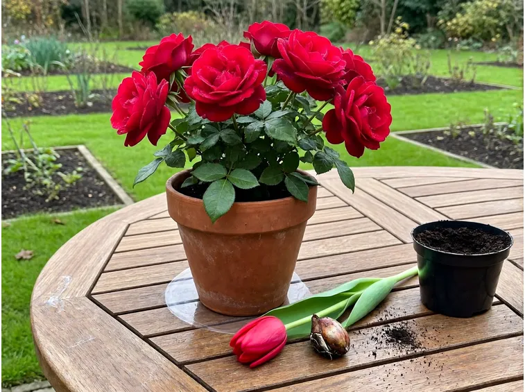 Mettere a dimora alberi, rose, perenni e bulbi primaverili