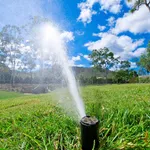 Impianto irrigazione in azione