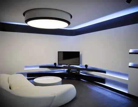 Plafoniera a led quadrata per bagno