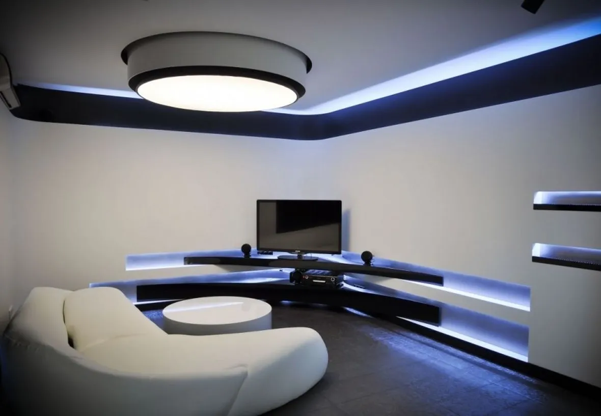 Plafoniera a led quadrata per bagno