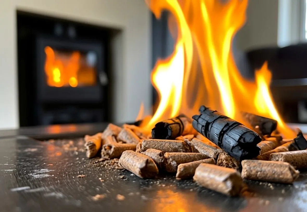 Pellet usato come combustibile
