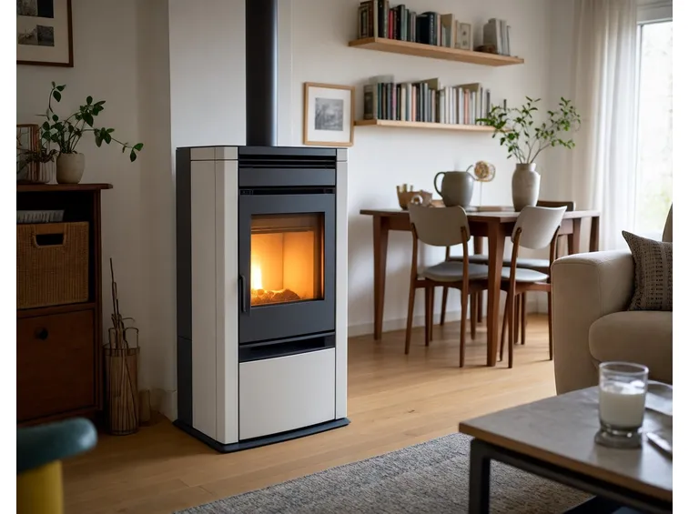 Stufa a pellet con forno Piazzetta