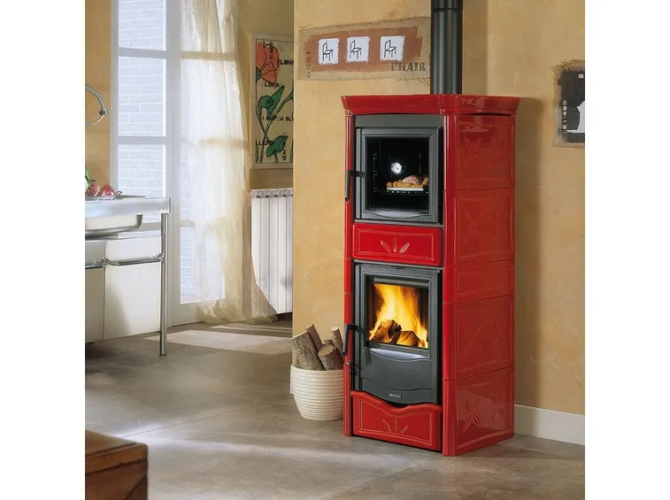 Termostufa in legno - ceramica