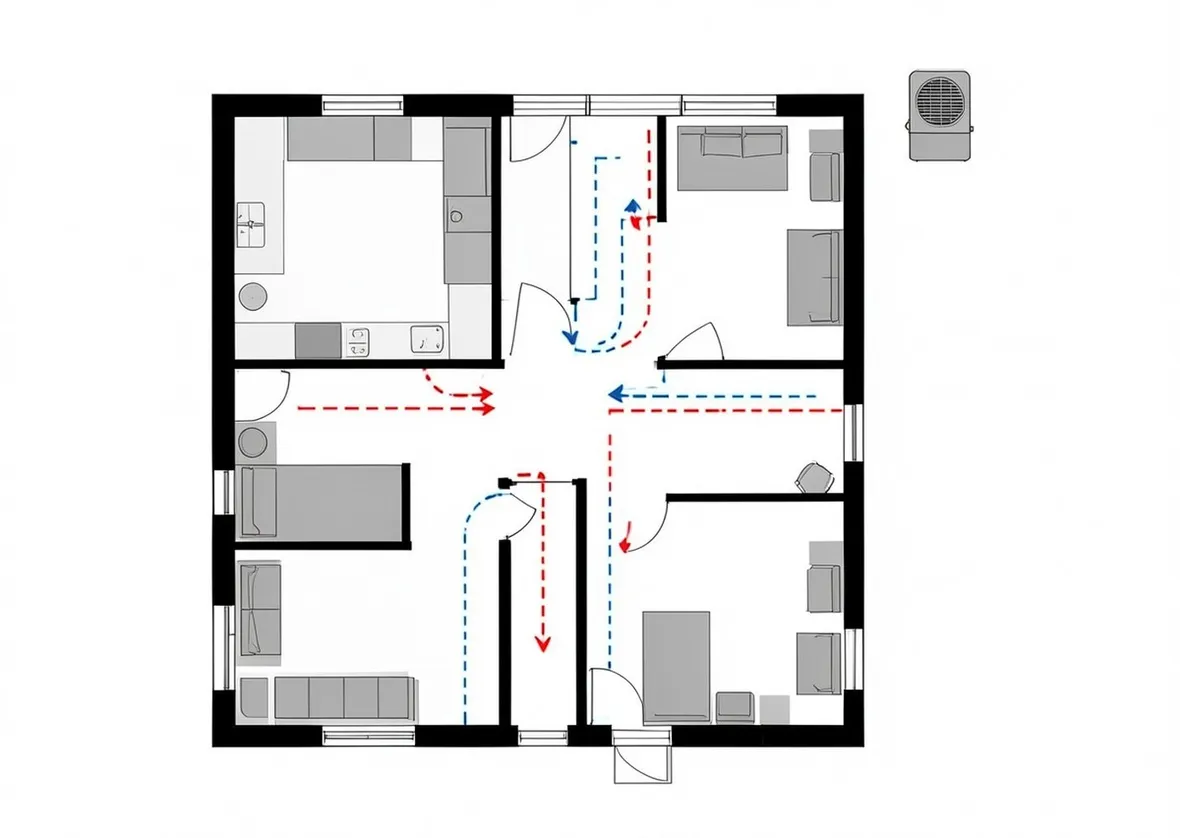 Schema di pompe di calore aria aria