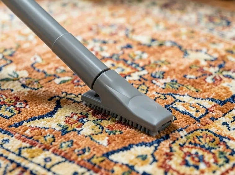 Il tappeto può essere pulito anche con aspirapolvere