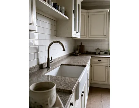 Lavello in ceramica a vasca singola