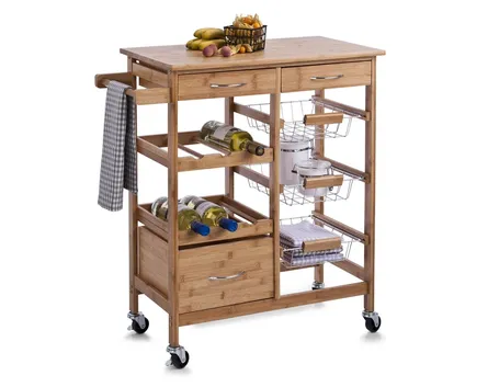 Carrello da cucina in legno