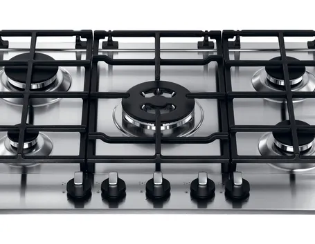 modelli di piano cottura a 5 fuochi in acciao inox