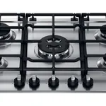 modelli di piano cottura a 5 fuochi in acciao inox