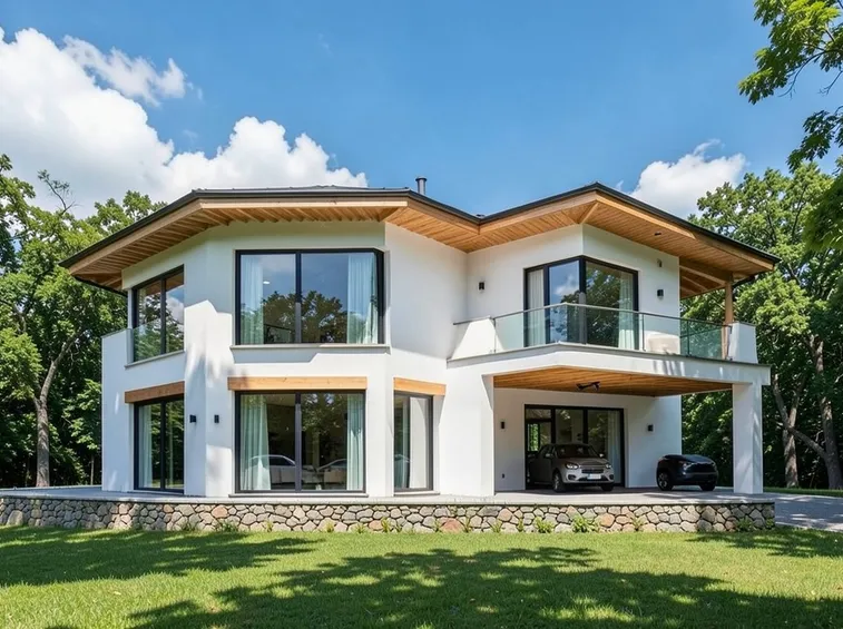 Esempio di casa moderna eco-sostenibile