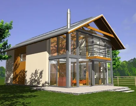 casa ecologica di grandi dimensioni