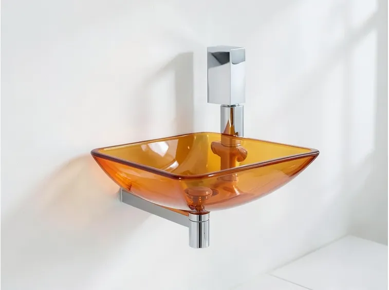 Lavabo in cristallo colorato