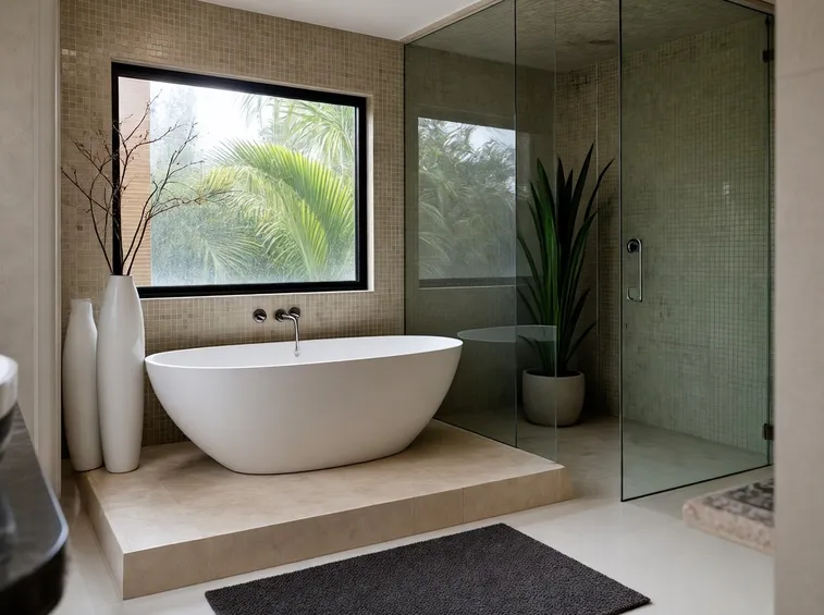 Bagno con forme particolari