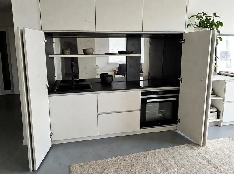 Cucina scomparsa moderna