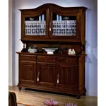 Credenza classica con vetrina superiore