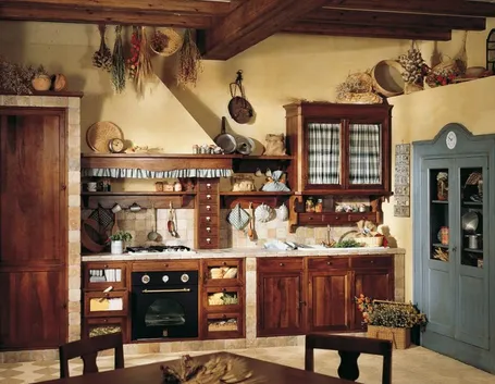 arredi country di una cucina