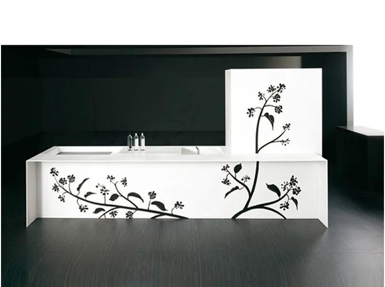 Cucina a scomparsa in Corian® TOUCH TATOO - TM Italia Cucine