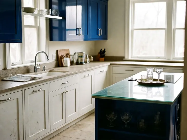 Una moderna cucina in linea