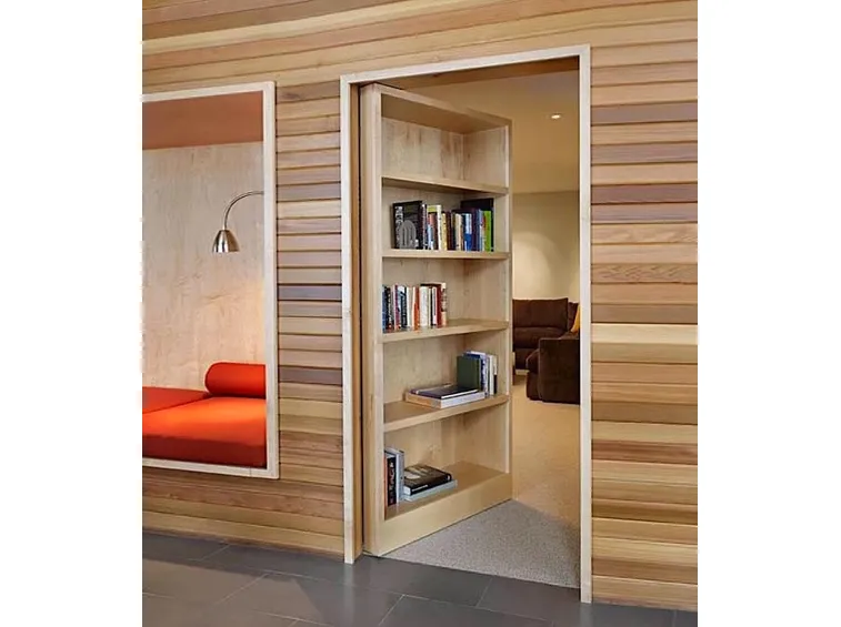 Porta raso muro con libreria