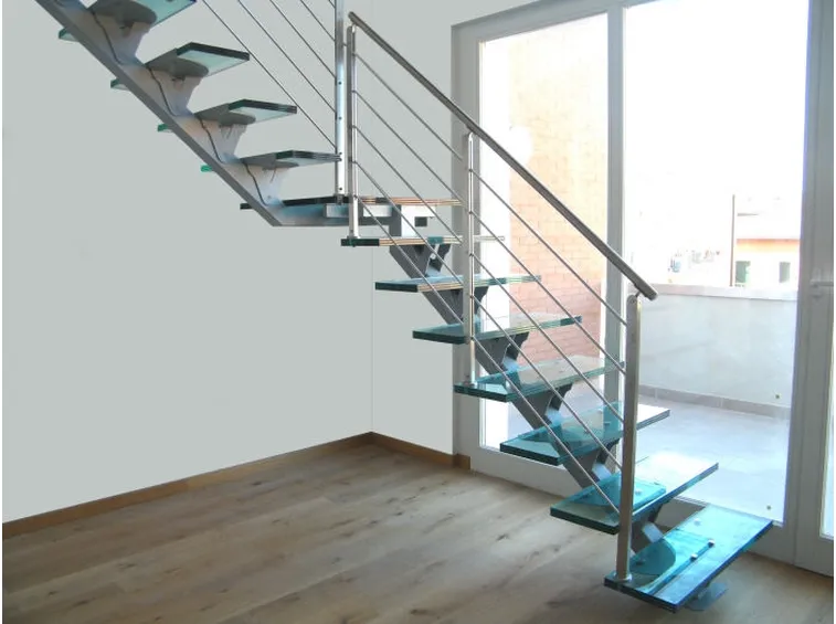 ringhiera scala in vetro