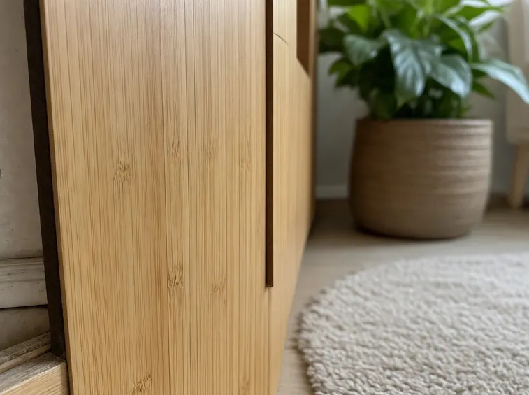 Questo parquet in bamboo appartiene alla categoria verticale naturale.