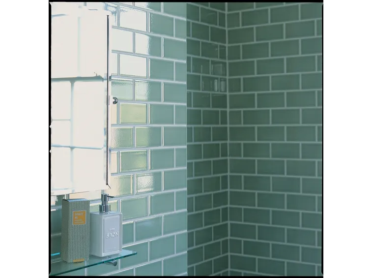 Pareti piastrellate di un bagno