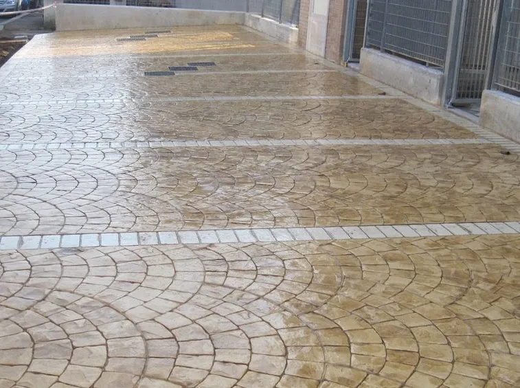 Pavimento in cemento stampato