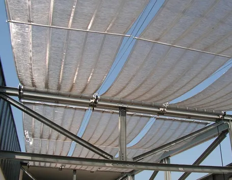 Copertura in tela metallica