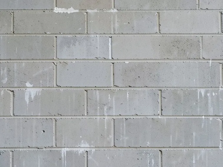 Muro di mattoni di cemento