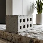 Blocco di cemento forato
