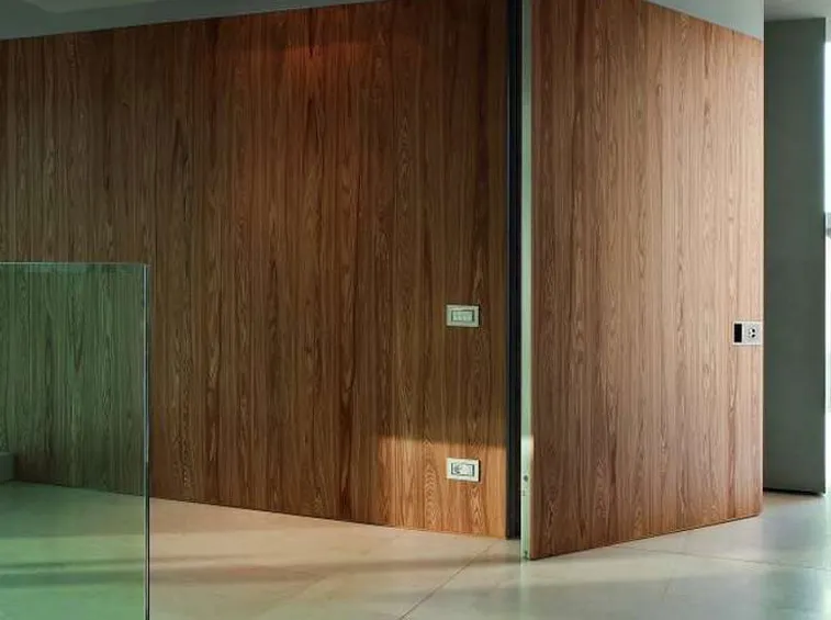 Muro divisorio in legno