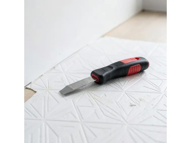 Rifilatura del pavimento in linoleum
