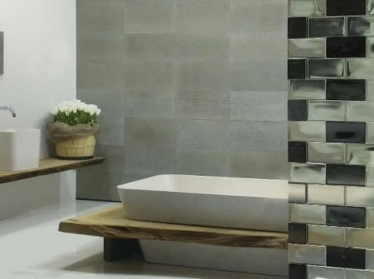 Parete decorativa in vetrocemento