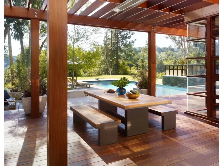 Terrazza realizzata in legno
