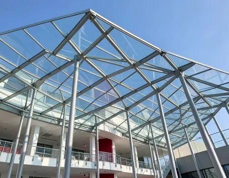 copertura in vetro ospedale