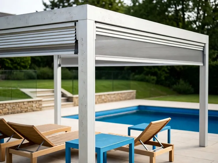 tettoia in alluminio e pvc