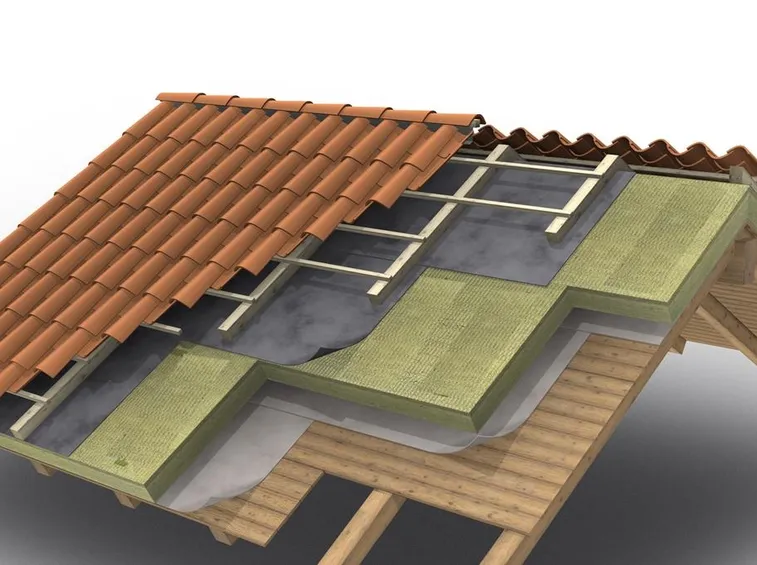 Schema costruttivo di un tetto ventilato