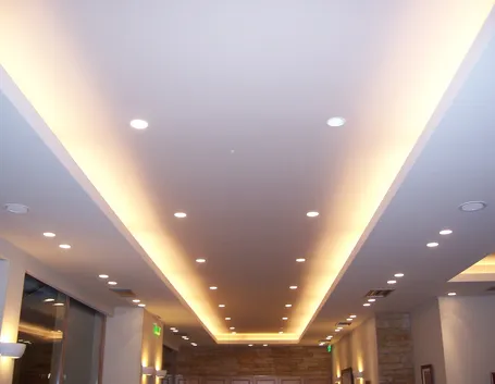 soffitto in cartongesso con illuminazione