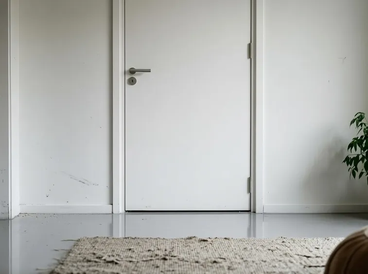 porta in cartongesso montata