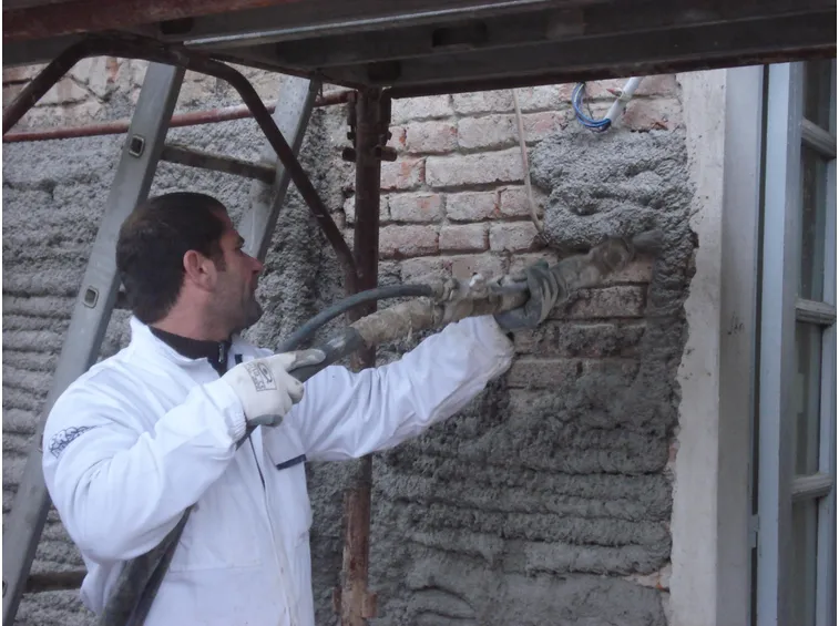 Intonaco per isolamento termico