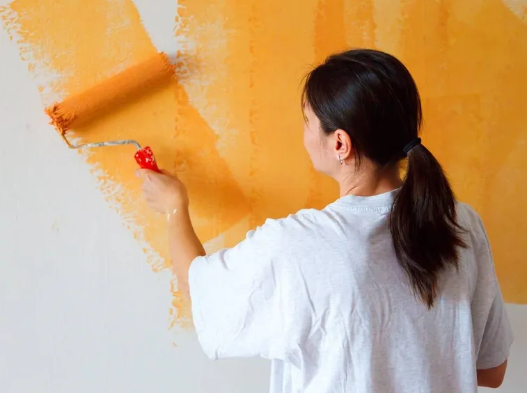 pittura arancio
