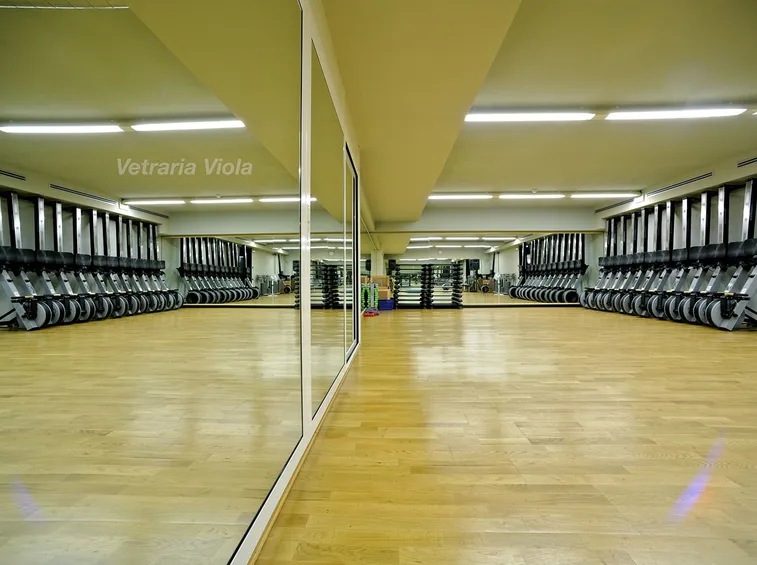 parete a specchio palestra
