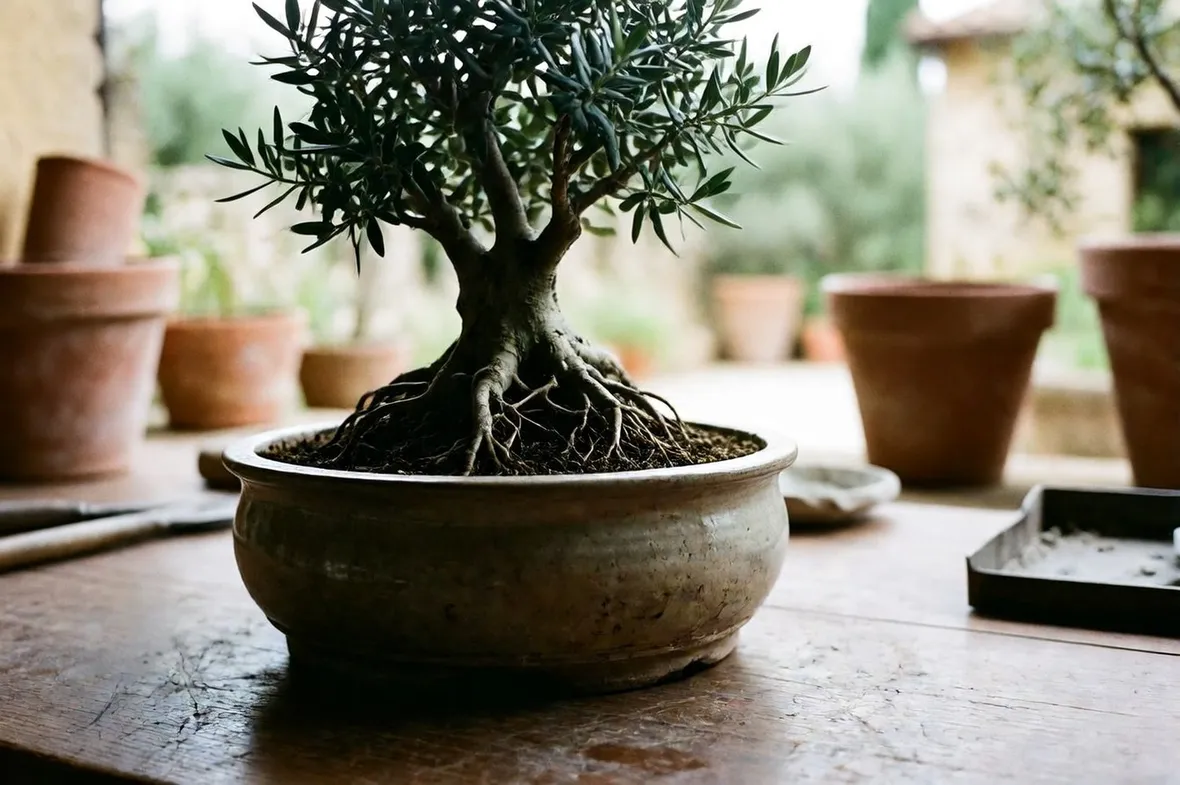 Curare bonsai olivo 