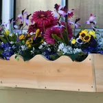 Fioriere in legno naturale
