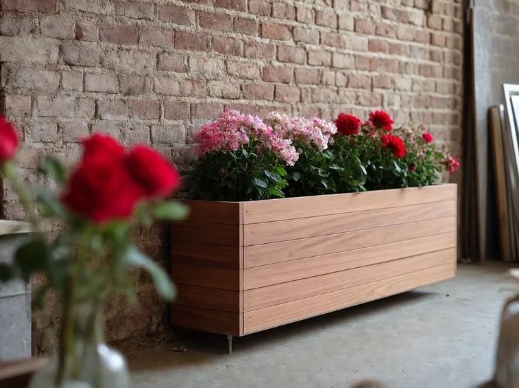 Fioriere in legno impregnato