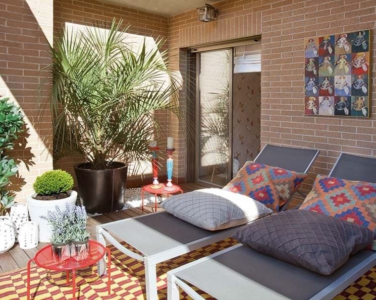 Zona relax in terrazzo