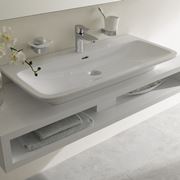 Mobile per lavabo in legno chiaro