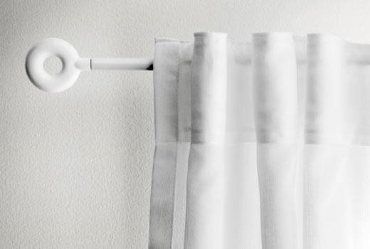 Aste Per Tende In Metallo Regolabili Da 81 A 157 Cm - Set Bianco 5/8" Con Staffe E Viti, Porta Tenda Decorativo Per Finestre