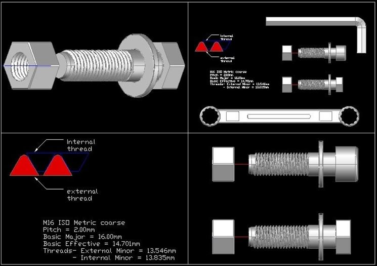 Bullone dwg